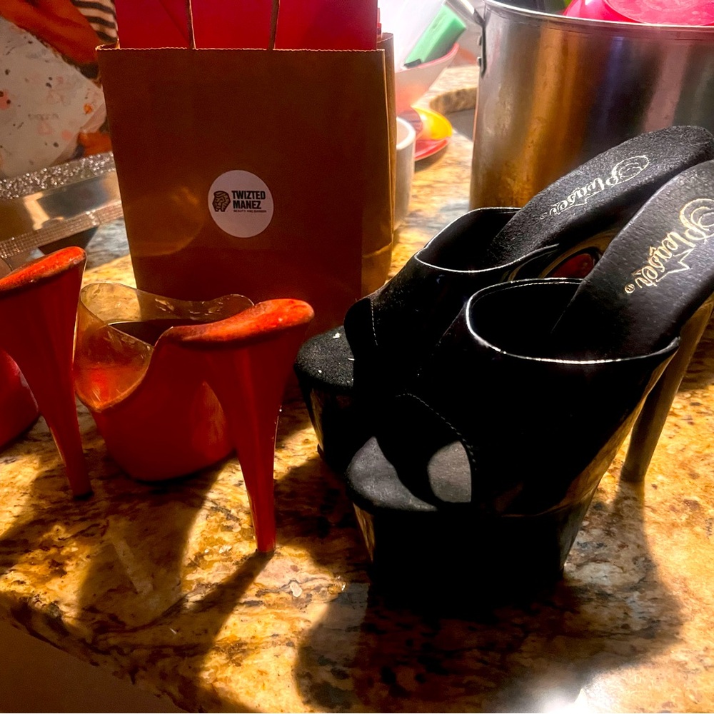 Pleasure dancing shoes to pair OK condition used